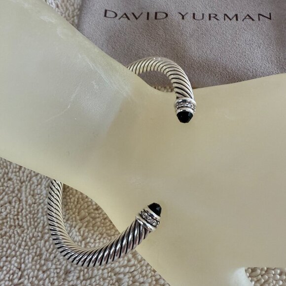 David Yurman Black Onyx Cable Bracelet - Picture 2 of 6